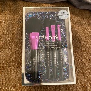 NWT Sephora Dark Rainbow Travel Brush Set